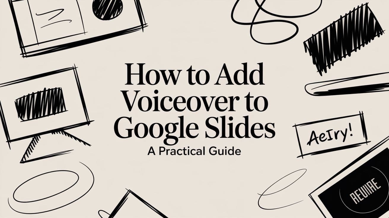 How to Add Voiceover to Google Slides: A Practical Guide