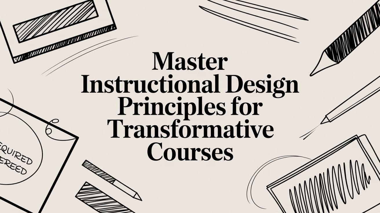 Master Instructional Design Principles for Transformative Courses