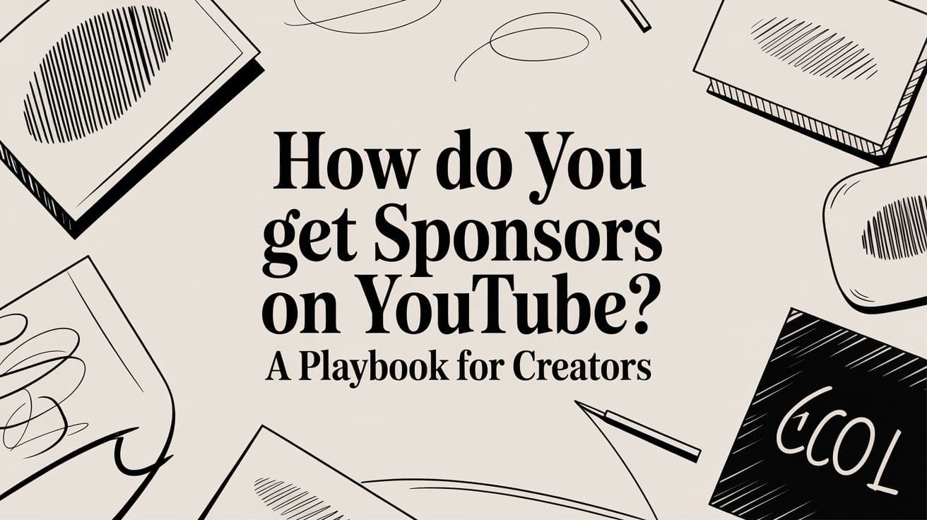 How Do You Get Sponsors on YouTube? A Playbook for Creators