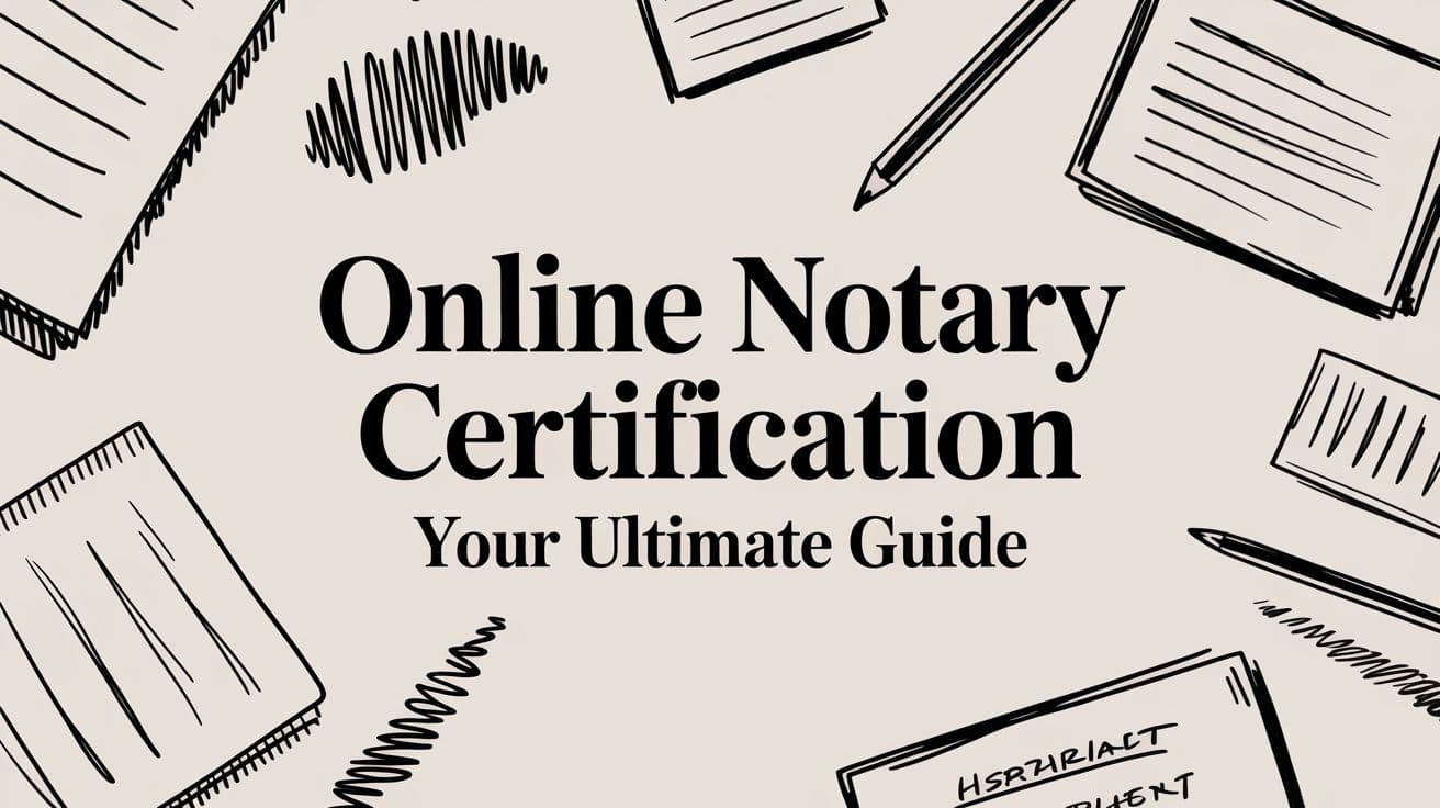 Online Notary Certification Your Ultimate Guide for 2026