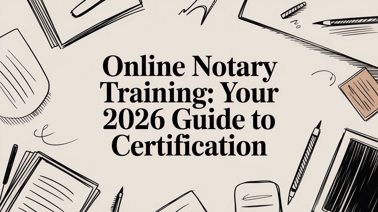 Online Notary Training: Your 2026 Guide to Certification