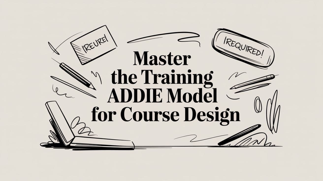 Master the Training ADDIE Model for Course Design in 2026